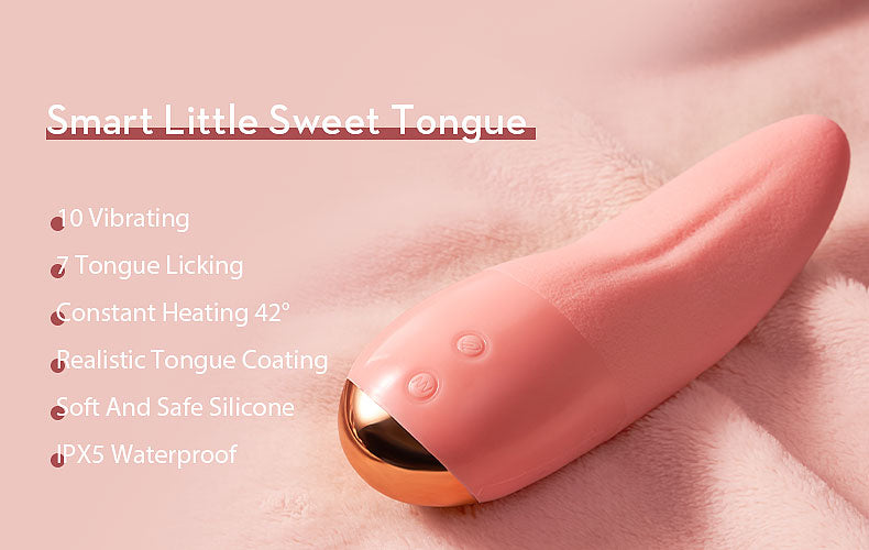 Helran-Clit Licking Tongue Vibrator with G Spot Stimulator